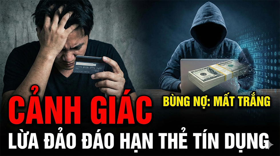 Cảnh giác Lừa đảo đáo hạn thẻ tín dụng, bùng nợ: Mất trắng